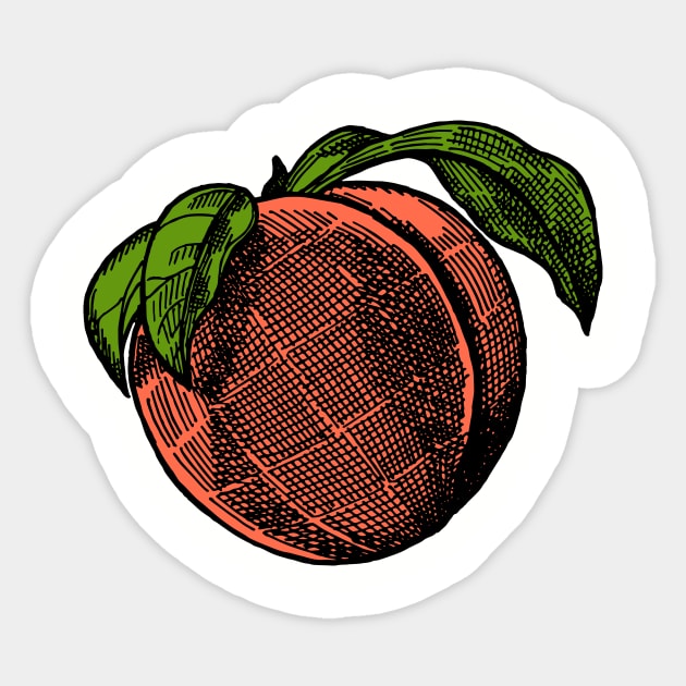 Peach Sticker by senkova